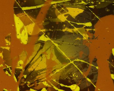 2d illüstrasyon. Beton düz duvar grafitisi. Modern sanat tarzı. Çok renkli şekil ler ve desenler. El yapımı sprey resimleri. Boyalı pürüzlü yüzey. Fırça darbeleri.    