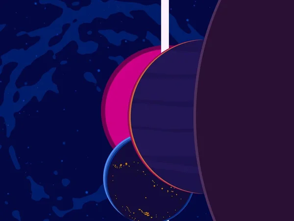 Illustration Cartoon Space Bakgrundsbild Djupa Interstellära Rymden Stjärnor Planeter Och — Stockfoto