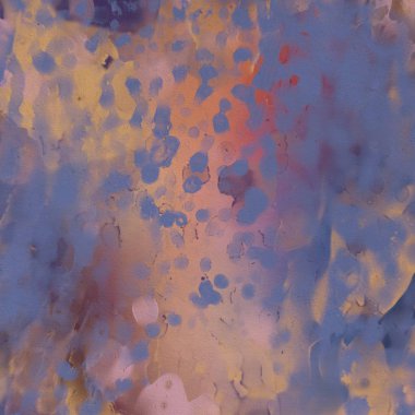 Beton duvara soyut boyama zemini. 2d illüstrasyon. Çeşitli renkli desenler el düz yüzeye boyanmış. Boyalı pürüzlü yüzey. El yapımı fırça darbeleri.