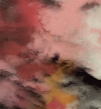 Beton duvara soyut boyama zemini. 2d illüstrasyon. Çeşitli renkli desenler el düz yüzeye boyanmış. Boyalı pürüzlü yüzey. El yapımı fırça darbeleri.