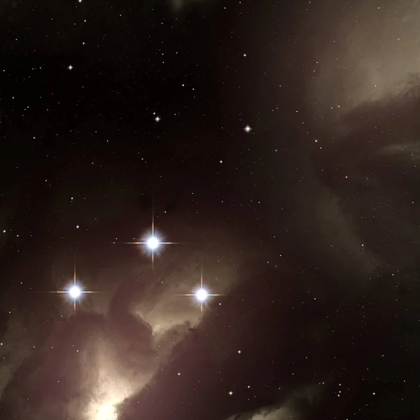 Campo Estelar Espacial Profundo Universo Cheio Estrelas Gás Ilustração Cosmos — Fotografia de Stock