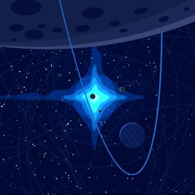 soyut renkli kozmik alan arkaplanı