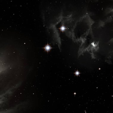 yıldız ile güzel kozmos astronomi arka plan
