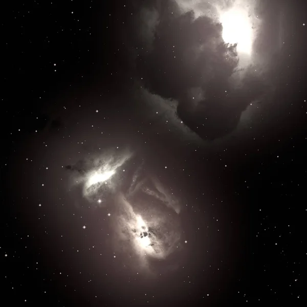 Campo Estrellas Del Espacio Profundo Universo Lleno Estrellas Gas Ilustración —  Fotos de Stock