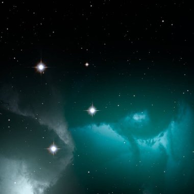 uzay figürleri ile güzel cosmos arka plan