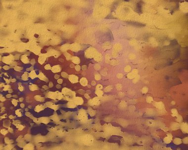 Beton üzerine soyut boyama. 2d illüstrasyon. Düz yüzeye boyanmış çeşitli renkli desenler.