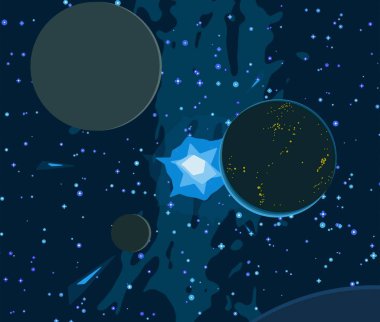 doğal soyut galaksi uzay arka plan