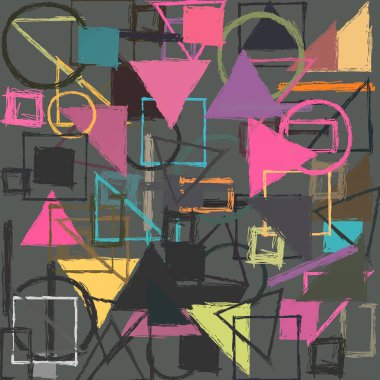 soyut kesintisiz renkli desen 