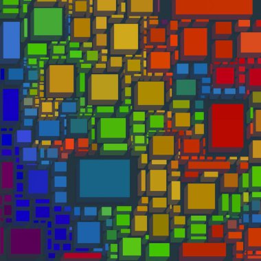 farklı geometrik desenler ile sanat deseni