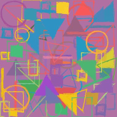 soyut kesintisiz renkli desen 