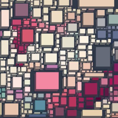 farklı geometrik desenler ile sanat deseni