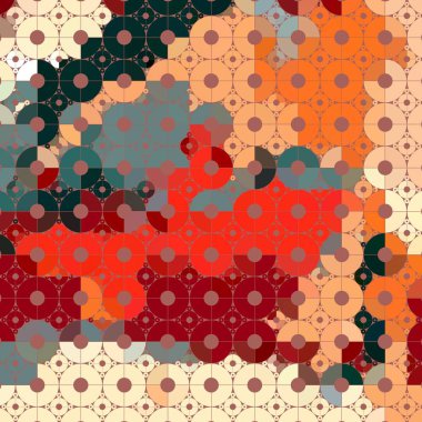 Renkli desenli soyut arkaplan