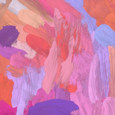 Tuval el yapımı yağlıboya. Renkli doku. Fırça darbeleri. Renkli görüntü. Modern sanat. Çağdaş sanat.