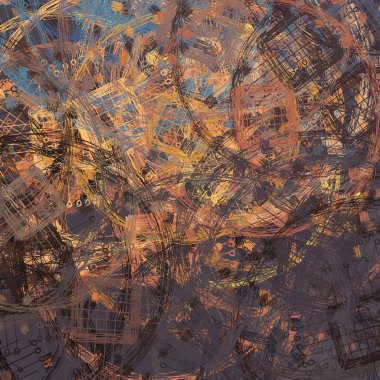 Kağıt üzerine el yapımı kömür çizimi. Soyut sanat dokusu. Renkli doku. Modern sanat eserleri. Modern sanat. Çağdaş sanat. Sanatsal tuval