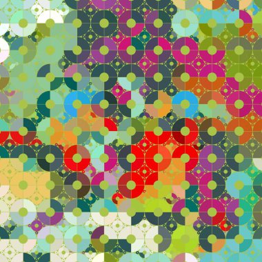 Renkli desenli soyut arkaplan