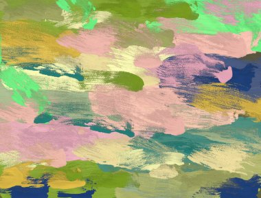 Grunge arka planı yeşil yaprakları ile