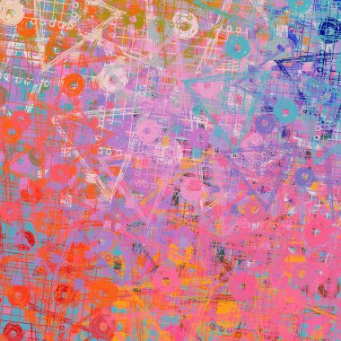 renkli çiçekler ile grunge arka plan