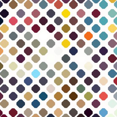 kalpler ile soyut vektör dikişsiz desen