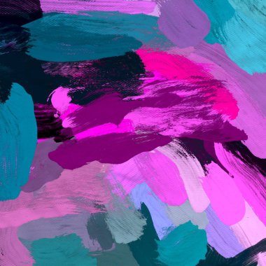 El yapımı tuvale yağlı boya. Soyut sanat dokusu. Renkli doku. Modern sanat eserleri. Yağlı boya darbeleri. Fırça darbeleri. Modern sanat. Çağdaş sanat. Sanatsal tuval.