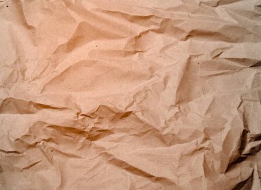 Buruşuk kağıtlı beyaz arkaplan