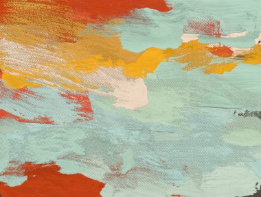 El yapımı tuvale yağlı boya. Soyut sanat dokusu. Renkli doku. Modern sanat eserleri. Yağlı boya darbeleri. Fırça darbeleri. Modern sanat. Çağdaş sanat. Sanatsal tuval.  