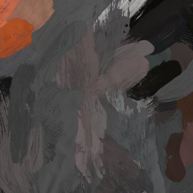 Tuval el yapımı yağlıboya. Renkli doku. Fırça darbeleri.