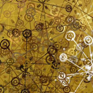 sarı vektör deseni