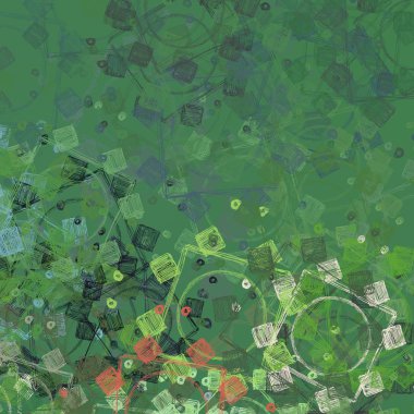 yeşil yaprakları ile suluboya dikişsiz arka plan