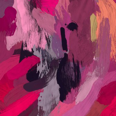 Tuval el yapımı yağlıboya. Renkli doku. Fırça darbeleri. Renkli görüntü. Modern sanat. Çağdaş sanat.