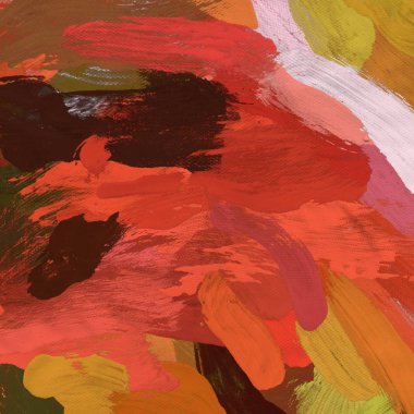 Tuval el yapımı yağlıboya. Renkli doku. Fırça darbeleri. Renkli görüntü. Modern sanat. Çağdaş sanat.