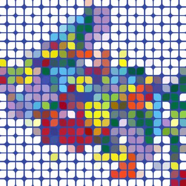 Renkli desenli soyut arkaplan