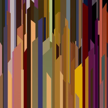 Renkli bir binanın 3d render