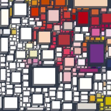 farklı geometrik desenler ile sanat deseni