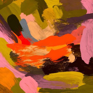 tuval arka plan üzerinde yaratıcı soyut Yağlıboya