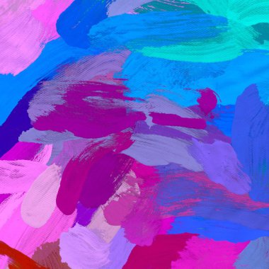 El yapımı tuvale yağlı boya. Soyut sanat dokusu. Renkli doku. Modern sanat eserleri. Yağlı boya darbeleri. Fırça darbeleri. Modern sanat. Çağdaş sanat. Sanatsal tuval.