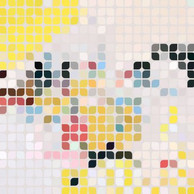 Renkli desenli soyut arkaplan