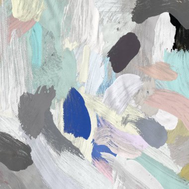 Tuval el yapımı yağlıboya. Renkli doku. Fırça darbeleri. Renkli görüntü. Modern sanat. Çağdaş sanat.