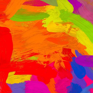 tuval arka plan üzerinde yaratıcı soyut Yağlıboya