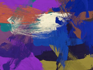 art on the blue background