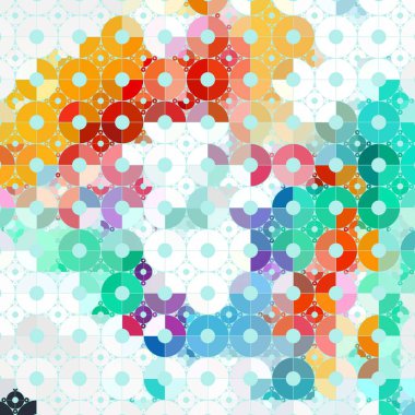 Renkli desenli soyut arkaplan