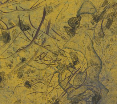 sarı desenlerile soyut grunge arka plan