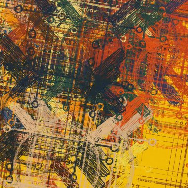 farklı renk desenleri ile vintage grunge arka plan