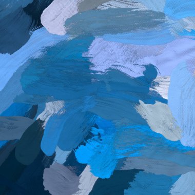 Tuval el yapımı yağlıboya. Renkli doku. Fırça darbeleri. Renkli görüntü. Modern sanat. Çağdaş sanat.