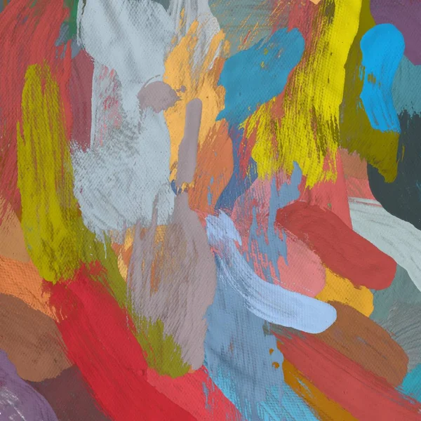 Tuval el yapımı yağlıboya. Renkli doku. Fırça darbeleri. Renkli görüntü. Modern sanat. Çağdaş sanat.