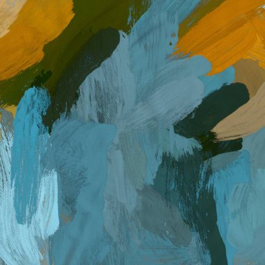 Tuval el yapımı yağlıboya. Renkli doku. Fırça darbeleri. Renkli görüntü. Modern sanat. Çağdaş sanat.