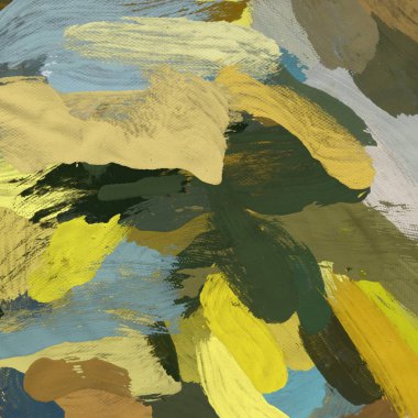 Tuval el yapımı yağlıboya. Renkli doku. Fırça darbeleri. Renkli görüntü. Modern sanat. Çağdaş sanat.