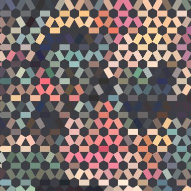 Renk fraktal geometrik soyut desen