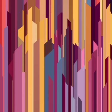 Renkli kalemlerin 3D görüntüsü.