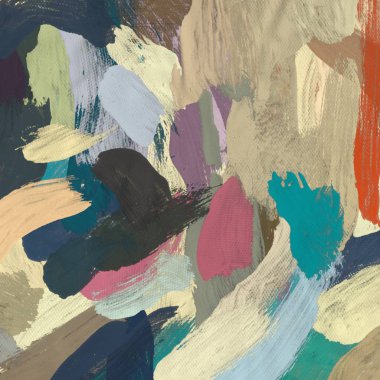 Tuval el yapımı yağlıboya. Renkli doku. Fırça darbeleri. Renkli görüntü. Modern sanat. Çağdaş sanat.