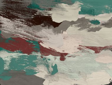 El yapımı tuvale yağlı boya. Soyut sanat dokusu. Renkli doku. Modern sanat eserleri. Yağlı boya darbeleri. Fırça darbeleri. Modern sanat. Çağdaş sanat. Sanatsal tuval.  